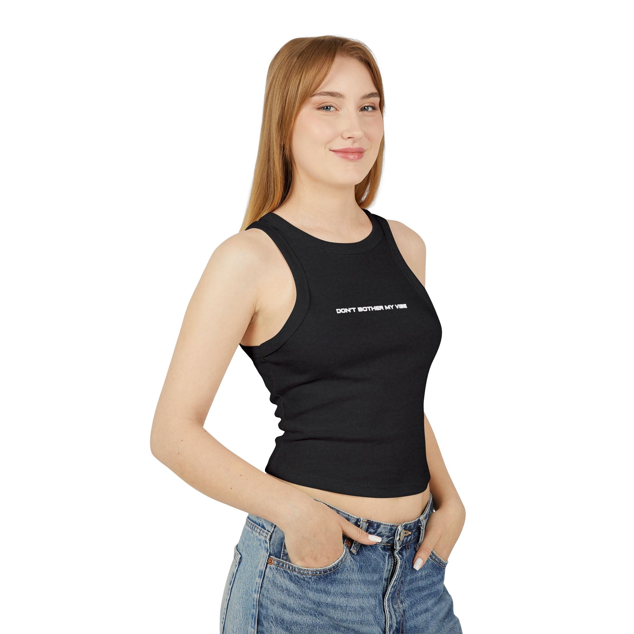 Women's Tank Top - 'Don't Bother My Vibe' Crop Top