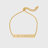 "Don't bother my vibe" - Engraved Bracelet