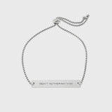 "Don't bother my vibe" - Engraved Bracelet