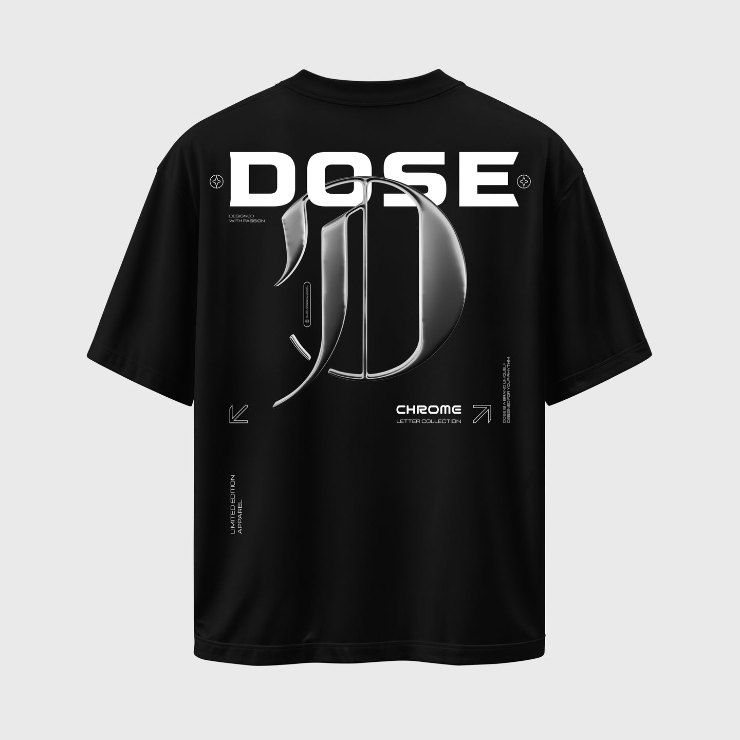 Chrome type-D - Men's Oversized T-Shirt