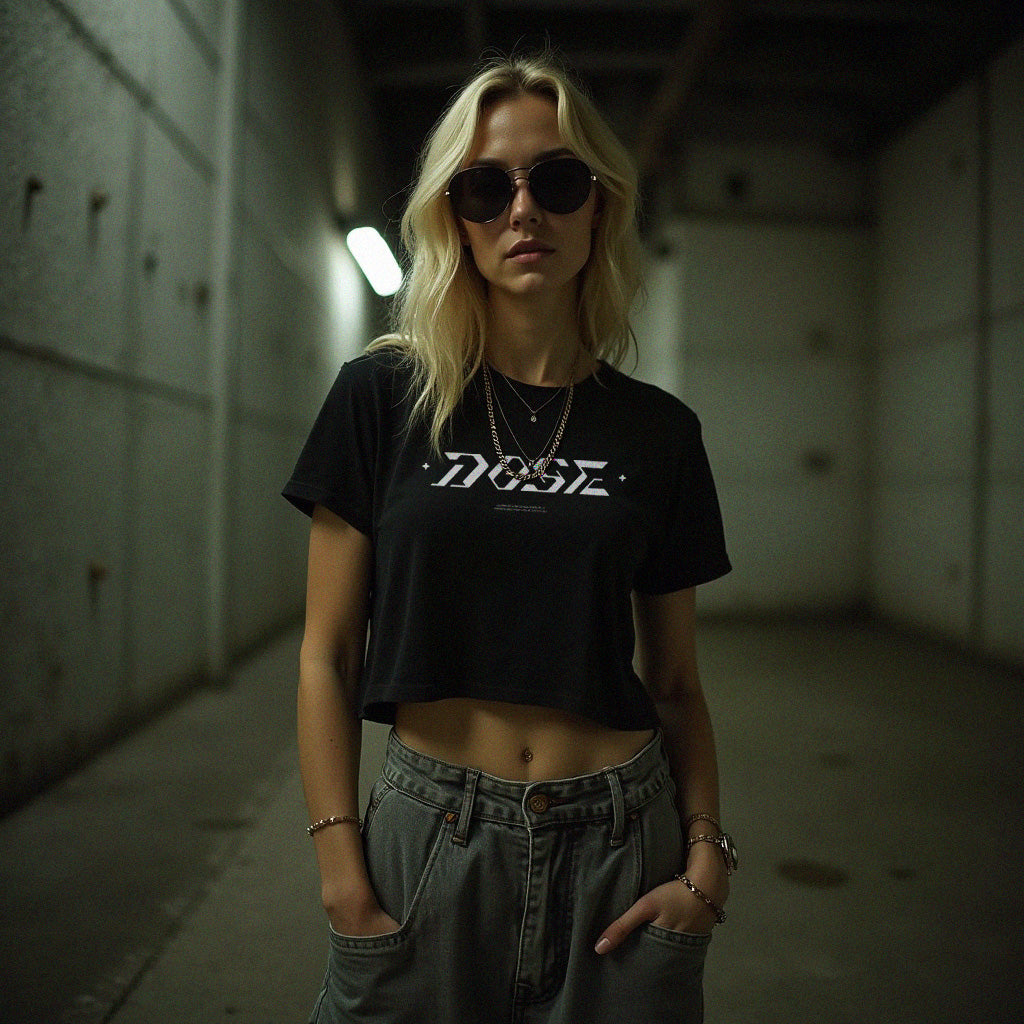 Base beat Women's Crop Tee